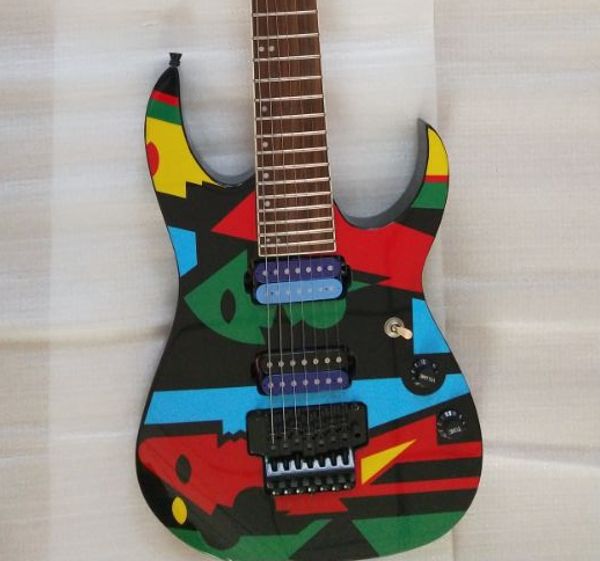 super rare 7 strings jpm 100 p1 john petrucci signature electric guitar floyd rose tremolo, locking nut, black hardware, blue pickups
super rare 7 strings jpm 100 p1 john petrucci signature electric guitar floyd rose tremolo, locking nut, black hardware, blue pickups