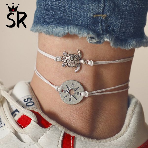 new 2pcs/set bohemia anklet bracelet charm beach barefoot chain ankle jewelry for women sandle boho simple turtle compass pendan, Red;blue
new 2pcs/set bohemia anklet bracelet charm beach barefoot chain ankle jewelry for women sandle boho simple turtle compass pendan, Red;blue