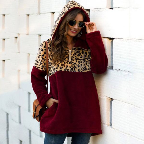womail winter sweater women 2019 fleece leopard print zipper stand collar pullover casual women long sleeve sweater, White
womail winter sweater women 2019 fleece leopard print zipper stand collar pullover casual women long sleeve sweater, White