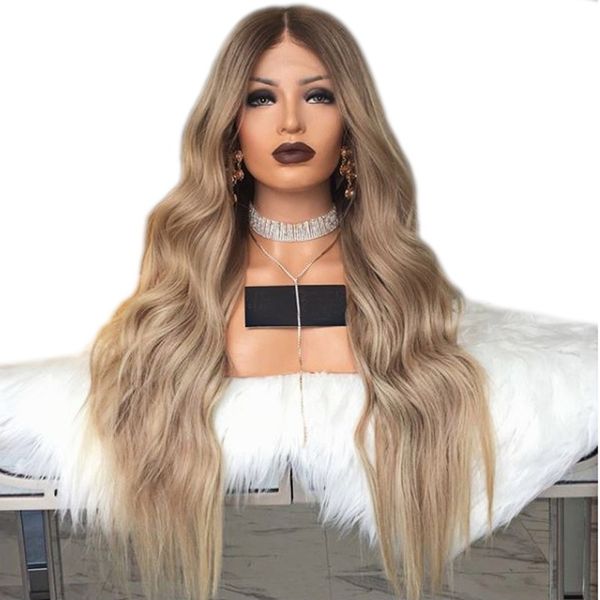 glueless lace wig long curly wave hair ombre ash blonde lace front wig dark roots full density synthetic wigs for black women
glueless lace wig long curly wave hair ombre ash blonde lace front wig dark roots full density synthetic wigs for black women