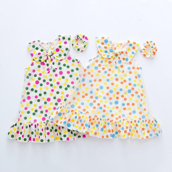 baby kids girls sleeveless ruffle dot printed dress+headband clothes set kids dresses for girls robe fille princess dress girl, Red;yellow
baby kids girls sleeveless ruffle dot printed dress+headband clothes set kids dresses for girls robe fille princess dress girl, Red;yellow