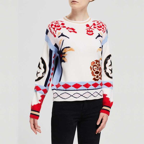 tvvovvin осень зима runway designer luxury блестки цветочные вышивки прицепные femme 2020 сыпучие повседневный трикотажные свитера женщины z, White;black 
tvvovvin осень зима runway designer luxury блестки цветочные вышивки прицепные femme 2020 сыпучие повседневный трикотажные свитера женщины z, White;black