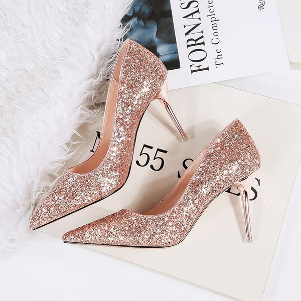 2019 otoño mujeres pumps glitter zapatos de boda rosa oro blanco plata tacones altos nupcial fiesta de noche reina cenicienta zapatos, Black
2019 otoño mujeres pumps glitter zapatos de boda rosa oro blanco plata tacones altos nupcial fiesta de noche reina cenicienta zapatos, Black