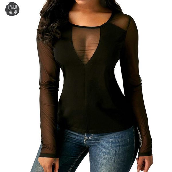 t shirt women black fashion long sleeve shirt mesh perspective solid o neck t shirt py, White
t shirt women black fashion long sleeve shirt mesh perspective solid o neck t shirt py, White