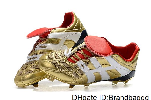 quality 2020 original gold football boots dream back 98 predator accelerator fg/ic soccer shoes soccer cleats, White;pink
quality 2020 original gold football boots dream back 98 predator accelerator fg/ic soccer shoes soccer cleats, White;pink