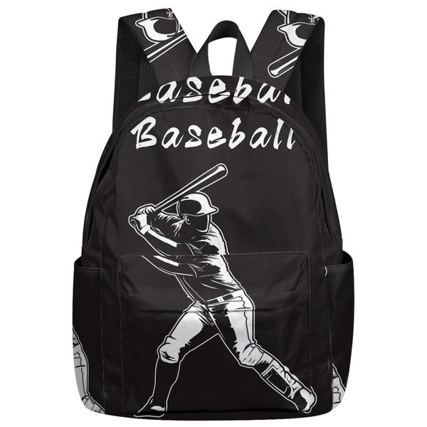 baseball sports black backpack for teenage travel bags school bags backpack interior key chain holder
baseball sports black backpack for teenage travel bags school bags backpack interior key chain holder