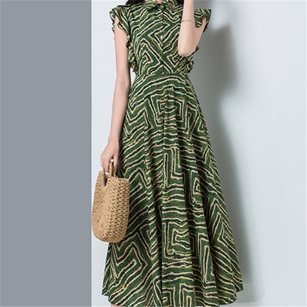 mujer sleeveless plus size casual turndown collar dress high waist chiffon fashion all match office summer women female new, Black;gray
mujer sleeveless plus size casual turndown collar dress high waist chiffon fashion all match office summer women female new, Black;gray