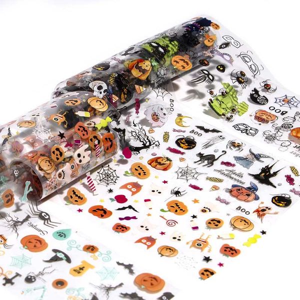 10 pcs/box halloween nail sticker water self adhesive nail art tattoo big witch hat/pumpkin/sky decals for diy nail decor, Black
10 pcs/box halloween nail sticker water self adhesive nail art tattoo big witch hat/pumpkin/sky decals for diy nail decor, Black