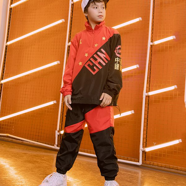 chinese style children's street dance suit boys and girls handsome hip hop loose jazz dance performance clothing tide dwy2559, Black;red
chinese style children's street dance suit boys and girls handsome hip hop loose jazz dance performance clothing tide dwy2559, Black;red