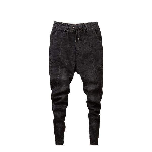 idopy fashion men`s harem jeans elastic waist drawstring hip hop street black denim joggers pants, Blue
idopy fashion men`s harem jeans elastic waist drawstring hip hop street black denim joggers pants, Blue