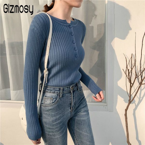 women's sweaters spring autumn women pullovers sweater fashion elegant buttons casual long sleeve solid color ladies ca6772, White;black
women's sweaters spring autumn women pullovers sweater fashion elegant buttons casual long sleeve solid color ladies ca6772, White;black