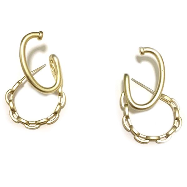 simple irregular geometric earrings elegant cool earrings chain metal stud section, Golden;silver
simple irregular geometric earrings elegant cool earrings chain metal stud section, Golden;silver