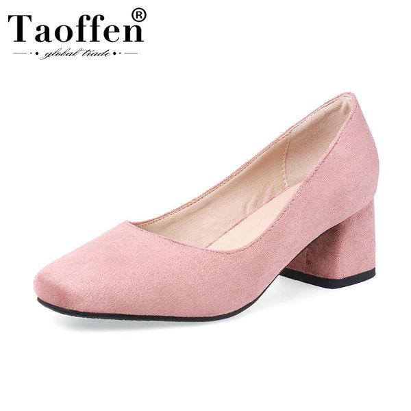 taoffen 4 color office lady concise pumps high heels shoes women square toe daily party female footwear size 30-43, Black
taoffen 4 color office lady concise pumps high heels shoes women square toe daily party female footwear size 30-43, Black