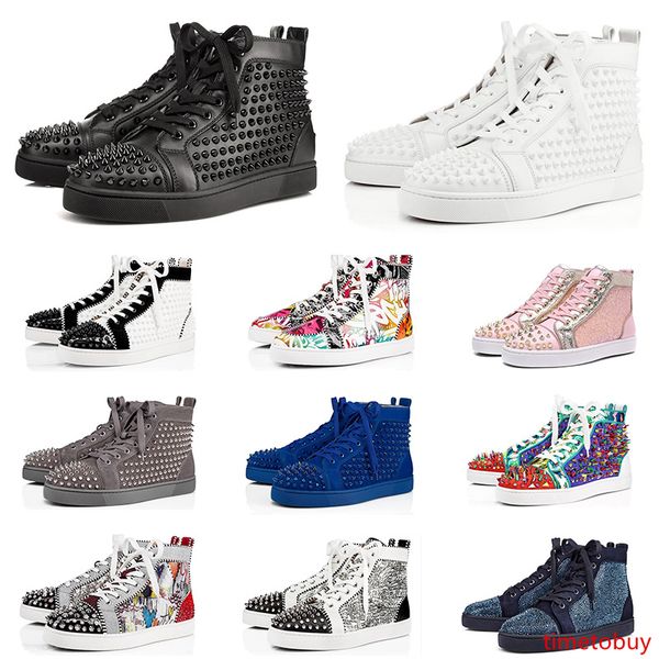 designer shoes for men women fashion spike sneakers triple black white blue red suede leather mens trainer flat bottoms luxury shoe
designer shoes for men women fashion spike sneakers triple black white blue red suede leather mens trainer flat bottoms luxury shoe