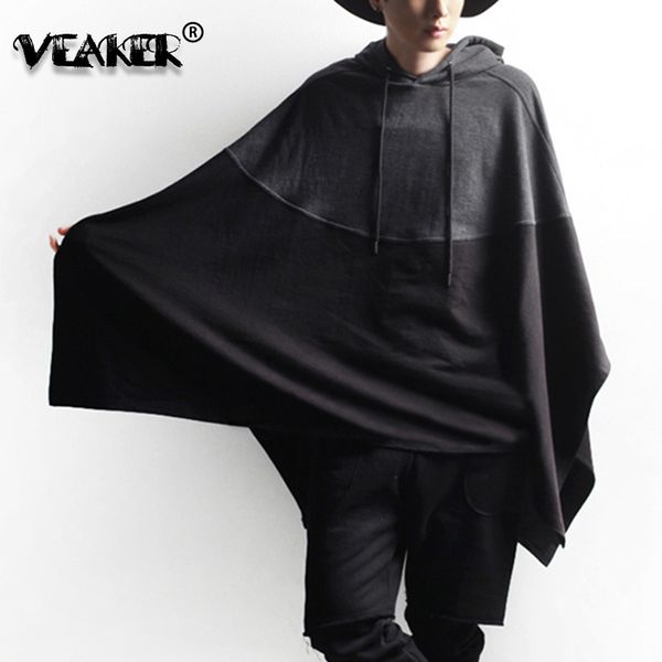 2019 autumn new men's mantle hoodies long sleeve outerwear black hooded pullover streetwear male loose hoodie sweatshirt cloak
2019 autumn new men's mantle hoodies long sleeve outerwear black hooded pullover streetwear male loose hoodie sweatshirt cloak