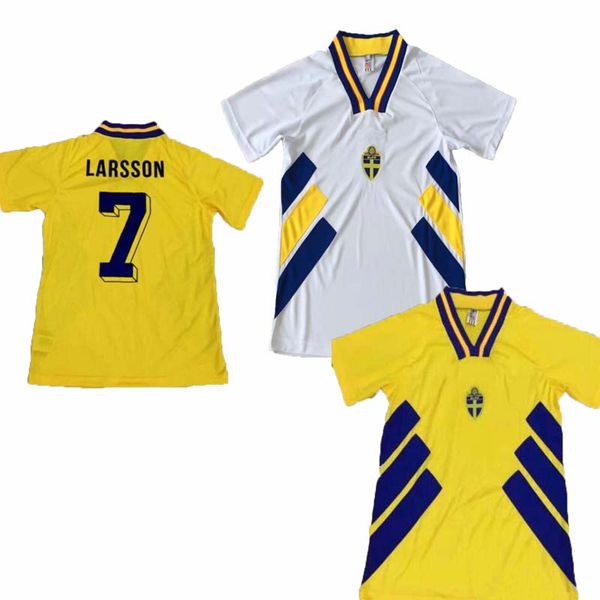 1994 world cup sweden retro version soccer jerseys home #10 dahlin #11 brolin #7 larsson soccer shirt customized football uniform, Black;yellow
1994 world cup sweden retro version soccer jerseys home #10 dahlin #11 brolin #7 larsson soccer shirt customized football uniform, Black;yellow