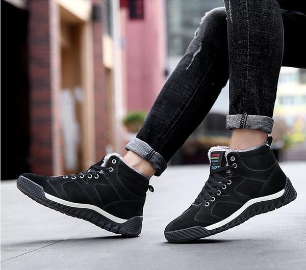 men ankle boots winter warm comfortable lace up solid leather snow boots for male men casual shoes
men ankle boots winter warm comfortable lace up solid leather snow boots for male men casual shoes