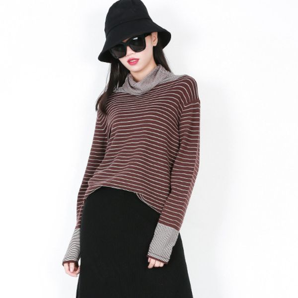 lanmrem striped high collar long sleeve contrast cuffs loose plus woman knit sweater casual simple fashion 2019 autumn new tv599, White;black
lanmrem striped high collar long sleeve contrast cuffs loose plus woman knit sweater casual simple fashion 2019 autumn new tv599, White;black