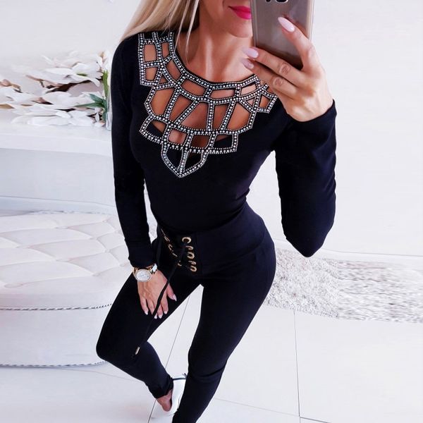 fashion pearl hollow out blouse diamonds casual winter ladies bottom female women long sleeve shirt blusas pullover, White
fashion pearl hollow out blouse diamonds casual winter ladies bottom female women long sleeve shirt blusas pullover, White