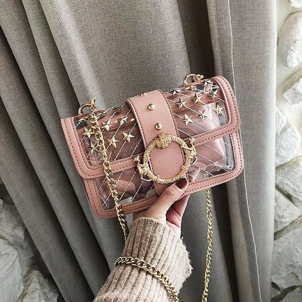 transparent jelly clear bag 2019 fashion new women's designer handbag cute girl lock chain shoulder messenger bags
transparent jelly clear bag 2019 fashion new women's designer handbag cute girl lock chain shoulder messenger bags