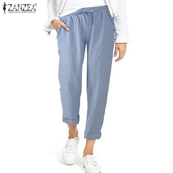 zanzea summer solid cotton linen trousers women harem pants casual elastic waist long turnip pants female loose pantalon s-5xl, Black;white
zanzea summer solid cotton linen trousers women harem pants casual elastic waist long turnip pants female loose pantalon s-5xl, Black;white