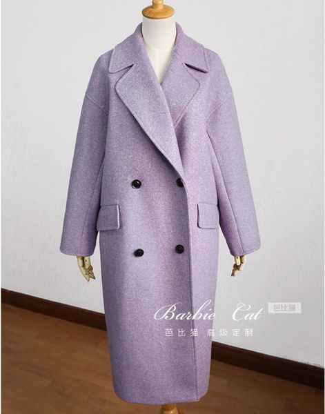 winter coats 2019 fashion elegant woolen coat purple double breasted ladies wool loose straight coat, Black
winter coats 2019 fashion elegant woolen coat purple double breasted ladies wool loose straight coat, Black