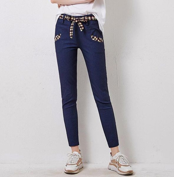 new elasticity sport jeans women ankle-length pants simple fashion female outer jeans drawstring leisure bottoming feet pants, Blue
new elasticity sport jeans women ankle-length pants simple fashion female outer jeans drawstring leisure bottoming feet pants, Blue