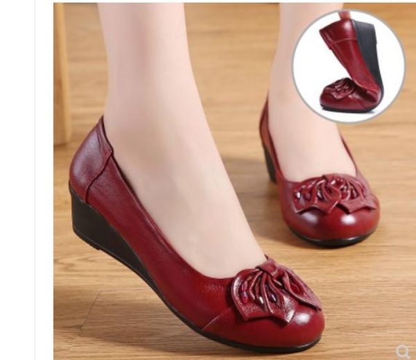 2020 women's shoes in spring and autumn with new style slope heel round head bowknot@6124, Black
2020 women's shoes in spring and autumn with new style slope heel round head bowknot@6124, Black