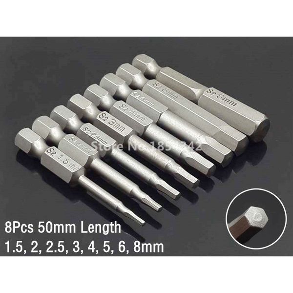 5/8pcs set 50mm 1/4 inch hex shank magnetic hex head screwdriver bits electric driver bits hand tools screwdriver drill bit s2
5/8pcs set 50mm 1/4 inch hex shank magnetic hex head screwdriver bits electric driver bits hand tools screwdriver drill bit s2