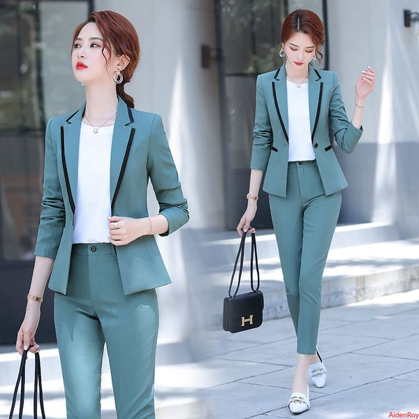 women's suits & blazers elegant women jacket pants formal long sleeve blazer and 2 pieces set office ladies temperament work wear pants, White;black
women's suits & blazers elegant women jacket pants formal long sleeve blazer and 2 pieces set office ladies temperament work wear pants, White;black