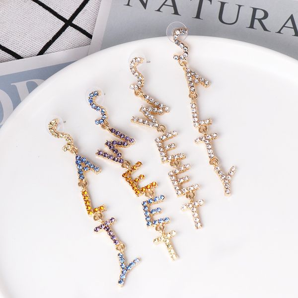 elegant sweet rhinestone letters earrings women lady letter crystal earrings long minimalist style wedding party jewelry, Silver
elegant sweet rhinestone letters earrings women lady letter crystal earrings long minimalist style wedding party jewelry, Silver
