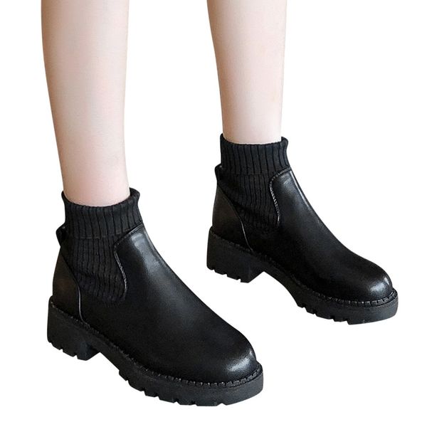 sagace casual slip on sock round head ankle boots shoes women ladies square heel ankle boots party short, Black
sagace casual slip on sock round head ankle boots shoes women ladies square heel ankle boots party short, Black