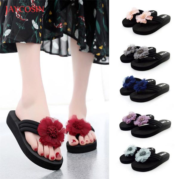 jaycosin new summer flip flops women slippers 2020 flower wedges slippers women shoes bohemian platform beach shoes, Black
jaycosin new summer flip flops women slippers 2020 flower wedges slippers women shoes bohemian platform beach shoes, Black