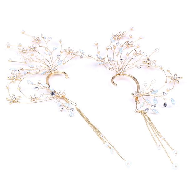 bridal jewelry rhinestones handmade wedding tassel earrings wedding accessories korean high-end earrings, Silver
bridal jewelry rhinestones handmade wedding tassel earrings wedding accessories korean high-end earrings, Silver