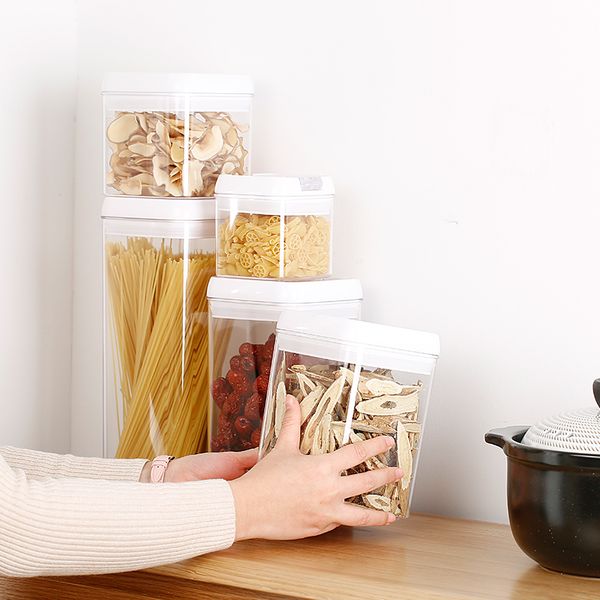 kitchen storage jars, bottles, boxes storage container plastic environmental protection, vacuum drying coarse grain
kitchen storage jars, bottles, boxes storage container plastic environmental protection, vacuum drying coarse grain