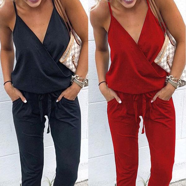 solid strap v neck wrap backless women jumpsuit 2019 slim streetwear pockets summer bodysuit drawstring rompers female playsuit, Black;white
solid strap v neck wrap backless women jumpsuit 2019 slim streetwear pockets summer bodysuit drawstring rompers female playsuit, Black;white