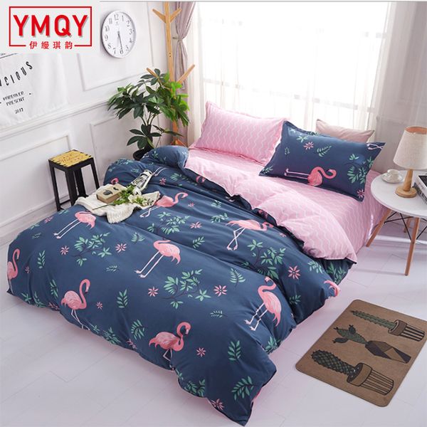 ymqy cartoon pink flamingo bedding sets 3/4pcs geometric pattern bed linings duvet cover bed sheet pillowcases cover set bed2019
ymqy cartoon pink flamingo bedding sets 3/4pcs geometric pattern bed linings duvet cover bed sheet pillowcases cover set bed2019