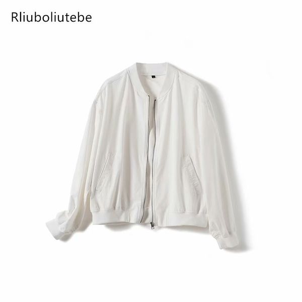 white basic jackets bomber jacket women long sleeves pockets autumn coats outerwear fashion mujer jacket stand collar streetwear, Black;brown
white basic jackets bomber jacket women long sleeves pockets autumn coats outerwear fashion mujer jacket stand collar streetwear, Black;brown