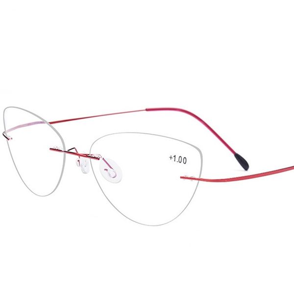 rimless reading glasses frame titanium women 2018 ultralight cat eye presbyopic hyperopia reader frameless +1.0 +1.5 +2.0 +2.5, Silver
rimless reading glasses frame titanium women 2018 ultralight cat eye presbyopic hyperopia reader frameless +1.0 +1.5 +2.0 +2.5, Silver