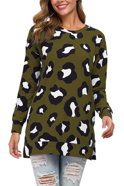 womens designer leopard print tshirt patchwork long sleeve loose tees breathable fashion long womens clothing new arrvial, White
womens designer leopard print tshirt patchwork long sleeve loose tees breathable fashion long womens clothing new arrvial, White