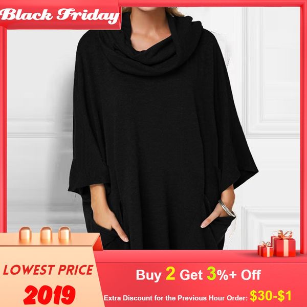 womens and blouses scarf collar plus size pure color long sleeves pocket pullover blouse blusas mujer de moda 2019, White
womens and blouses scarf collar plus size pure color long sleeves pocket pullover blouse blusas mujer de moda 2019, White