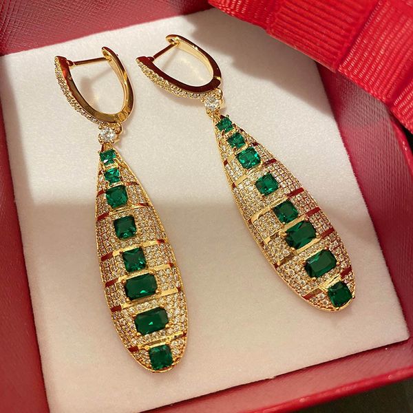 dazz new fashion brand geometric green zircon long pendant earrings party holiday dress female charm women jewelry gift, Silver
dazz new fashion brand geometric green zircon long pendant earrings party holiday dress female charm women jewelry gift, Silver
