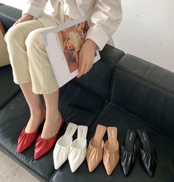 flat shoes female woman's slippers cover toe luxury slides shose women loafers mules string bead 2020 designer pointed, Black
flat shoes female woman's slippers cover toe luxury slides shose women loafers mules string bead 2020 designer pointed, Black