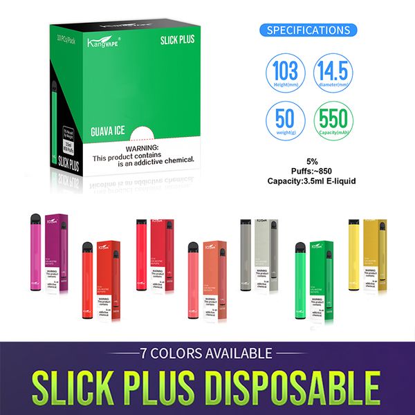Подлинный Kangvape Slick Plus одноразовое устройство Pod Vape pen 550mah аккумулятор 3,5 мл картридж пустой пакет 7 Цвет 100% оригинал
Подлинный Kangvape Slick Plus одноразовое устройство Pod Vape pen 550mah аккумулятор 3,5 мл картридж пустой пакет 7 Цвет 100% оригинал