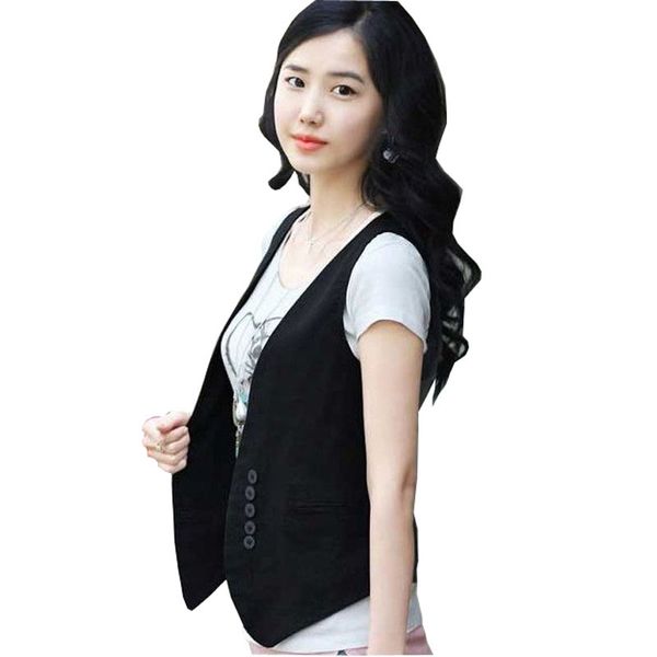 women short design vest female ladies coat all-match suit basic sleeveless vest waistcoat wholesale, Black;white
women short design vest female ladies coat all-match suit basic sleeveless vest waistcoat wholesale, Black;white