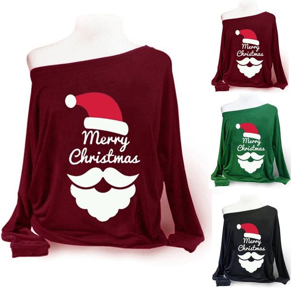 2019 autumn christmas blouse women casual letter print full sleeve o neck pullover loose street blouse, White
2019 autumn christmas blouse women casual letter print full sleeve o neck pullover loose street blouse, White