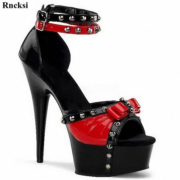 sandals rncksi style ankle strap bowknot rivet decorates 15cm high-heeled shoes model t platform pole dancing, Black
sandals rncksi style ankle strap bowknot rivet decorates 15cm high-heeled shoes model t platform pole dancing, Black