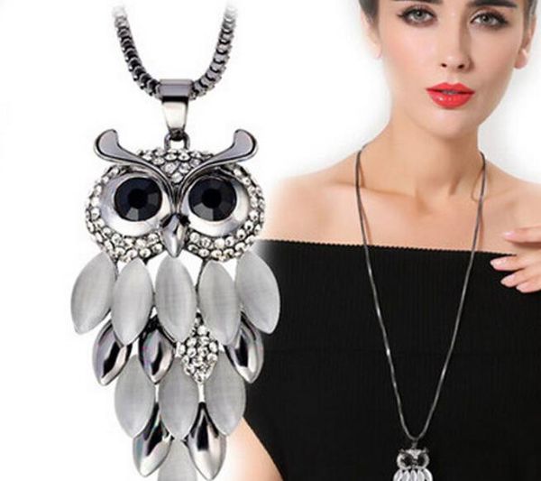2020 new gun plated black owl sweater chain necklace with korean long necklace clothes pendant wl1048, Silver
2020 new gun plated black owl sweater chain necklace with korean long necklace clothes pendant wl1048, Silver