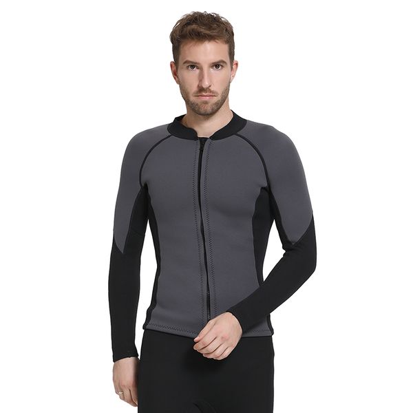 men's 3mm neoprene jacket zip front long sleeve dive surf swim suits
men's 3mm neoprene jacket zip front long sleeve dive surf swim suits