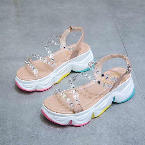 2020 summer women transparent pvc sandals fashion rhinestones open toe platform shoes woman comfort outdoor beach shoes a335, Black
2020 summer women transparent pvc sandals fashion rhinestones open toe platform shoes woman comfort outdoor beach shoes a335, Black